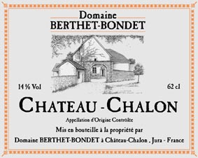 Étiquette Jean Berthet Chateau Chalon