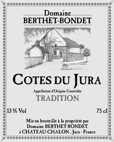 Étiquette Jean Berthet Tradition